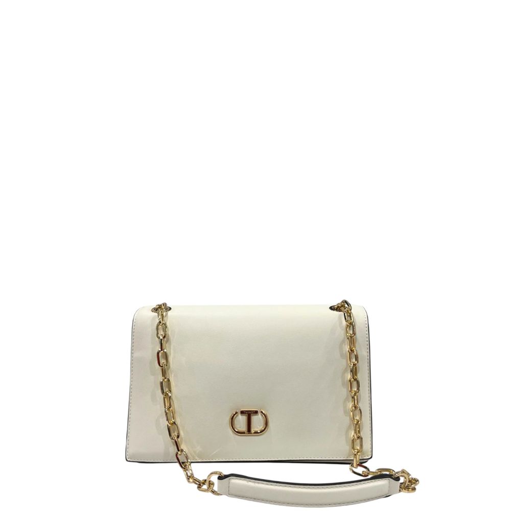 Twinset White PU Women Crossbody Bag