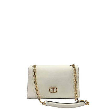 Twinset White PU Women Crossbody Bag