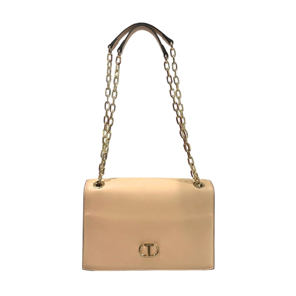 Twinset Pink PU Women Crossbody Bag