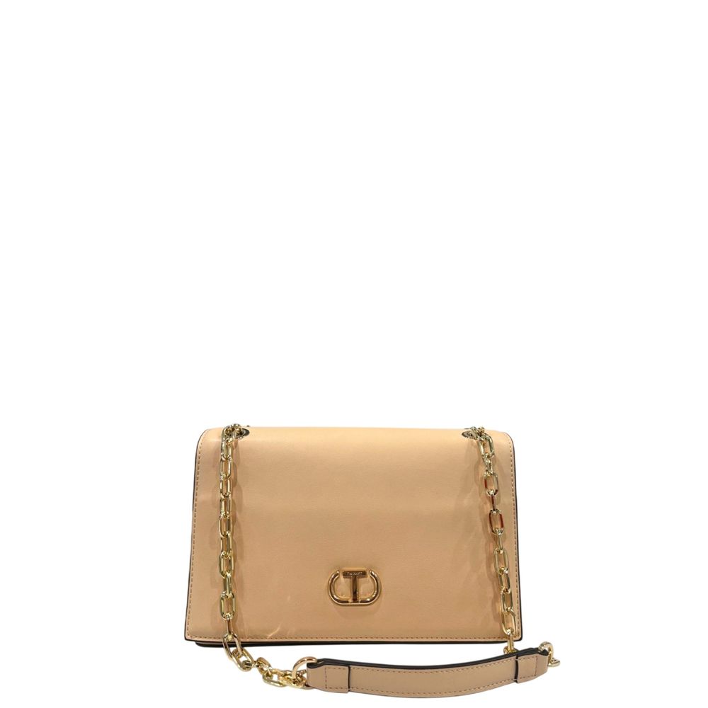 Twinset Pink PU Women Crossbody Bag