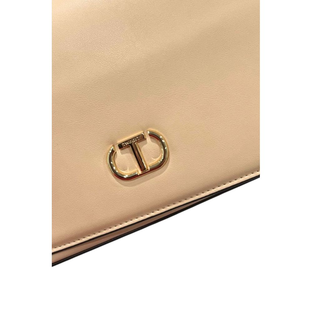Twinset Pink PU Women Crossbody Bag