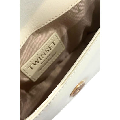 Twinset White Polyethylene Clutch Bag