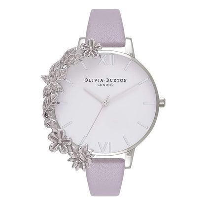 Olivia Burton Women's Purple Synthetic Leather Watch