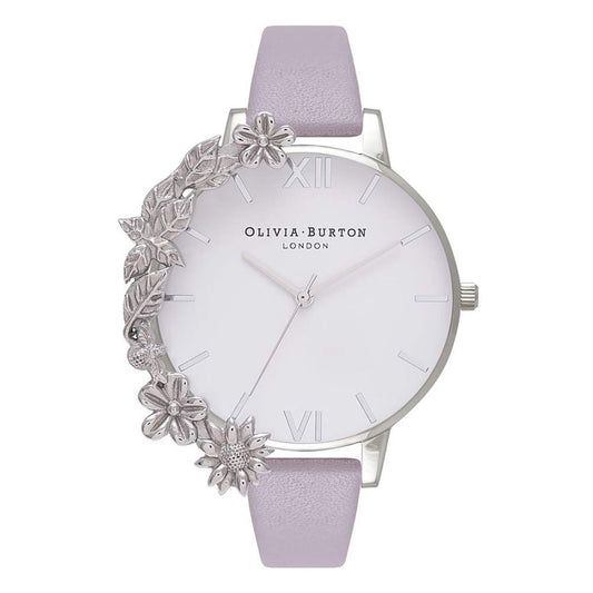 Olivia Burton Women's Purple Synthetic Leather Watch