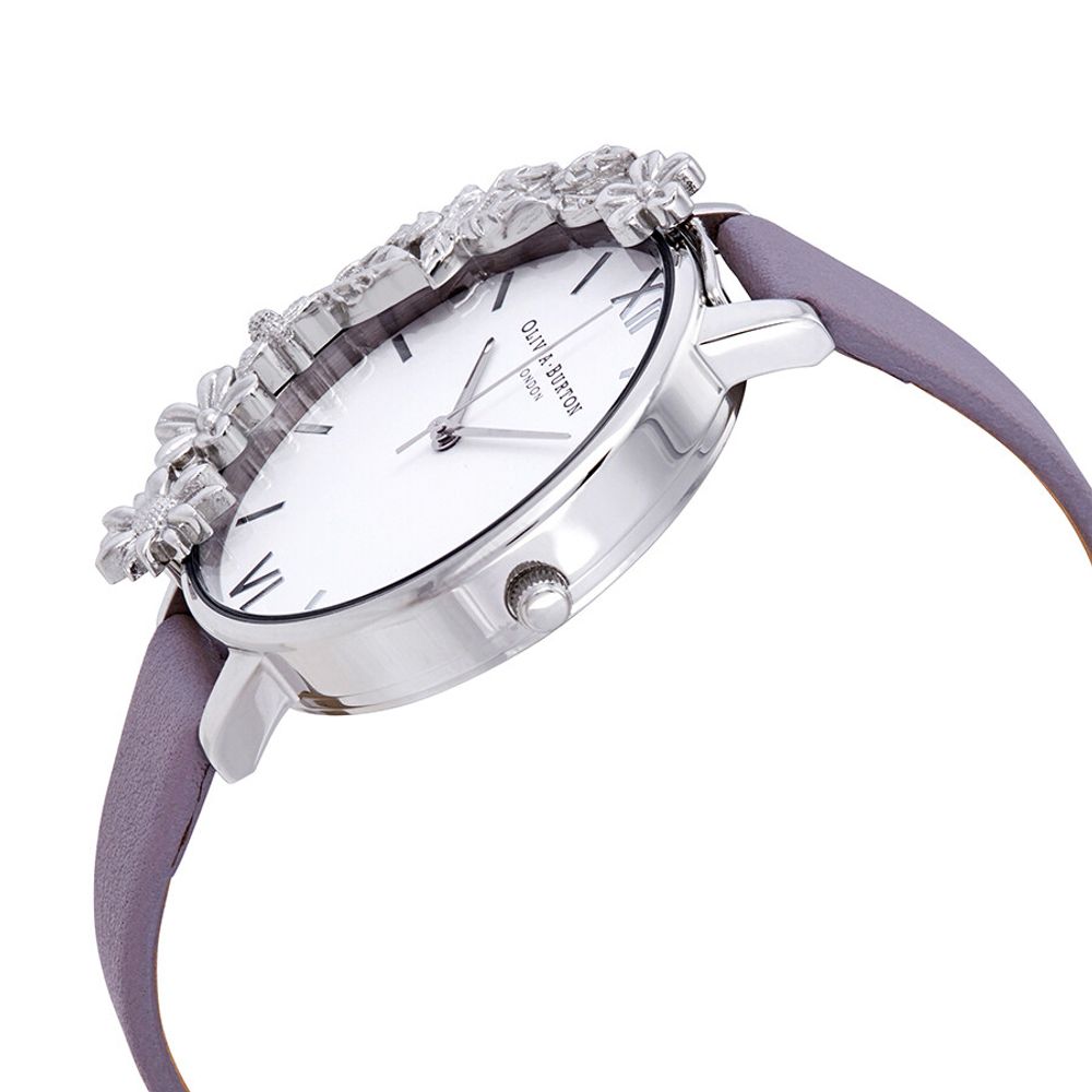 Olivia Burton Women's Purple Synthetic Leather Watch