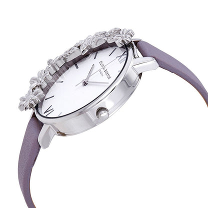 Olivia Burton Women's Purple Synthetic Leather Watch