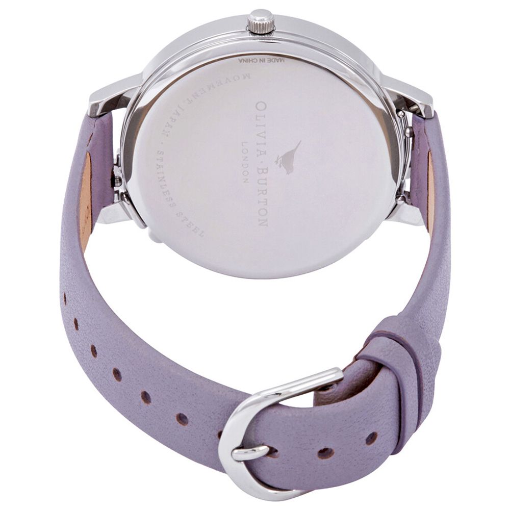 Olivia Burton Women's Purple Synthetic Leather Watch