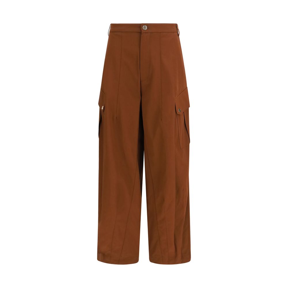 PINKO Brown Cotton Casual Pants - Rosalín