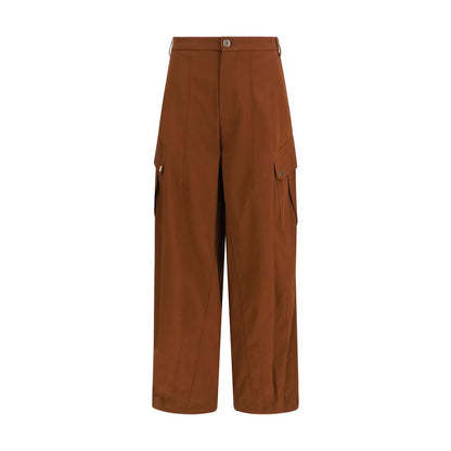 PINKO Brown Cotton Casual Pants - Rosalín