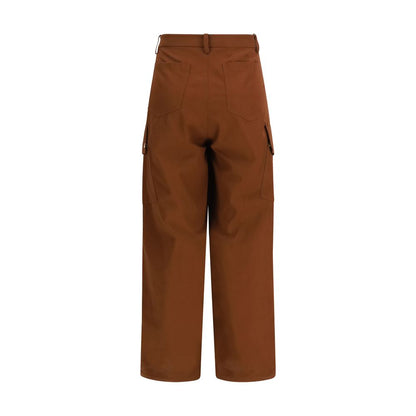 PINKO Brown Cotton Casual Pants - Rosalín