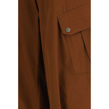 PINKO Brown Cotton Casual Pants - Rosalín
