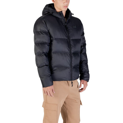 EA7 Emporio Armani Black Puffer Jacket