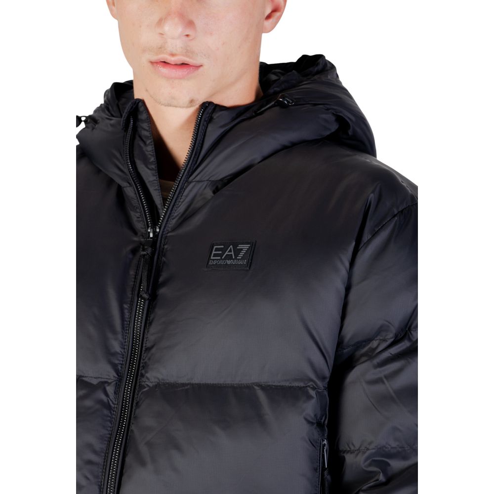 EA7 Emporio Armani Black Puffer Jacket