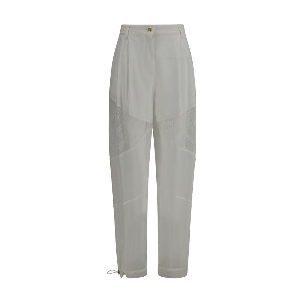 PINKO Nacy White Polyester Casual Pants
