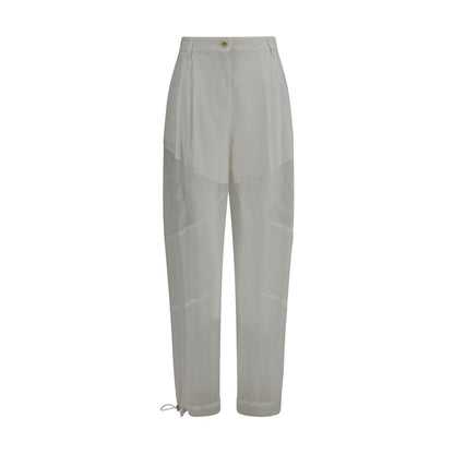 PINKO Nacy White Polyester Casual Pants