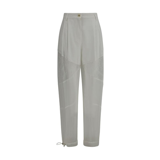 PINKO Nacy White Polyester Casual Pants