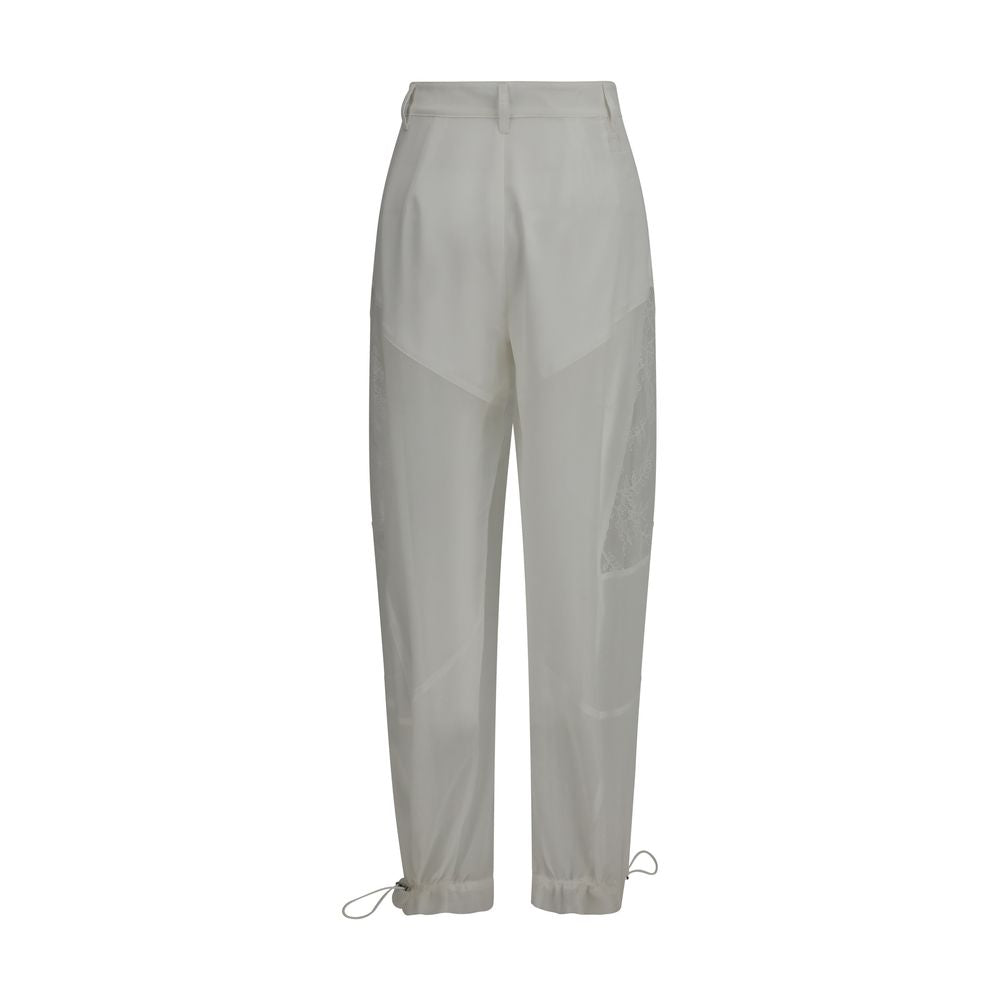 PINKO Nacy White Polyester Casual Pants