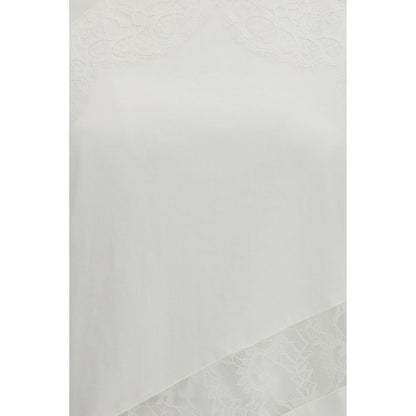 PINKO White Cotton Sleeveless T-Shirt - The Top Molly