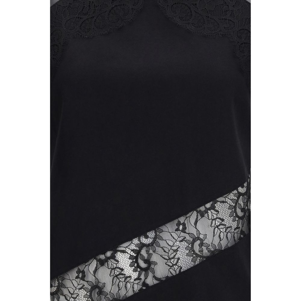 PINKO Black Cotton T-Shirt - Top Molly