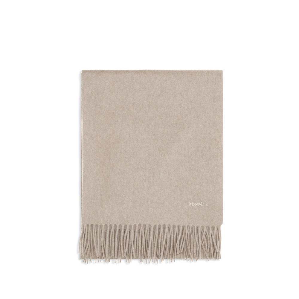 Max Mara Beige Cashmere Scarf - A Touch of Timeless Elegance