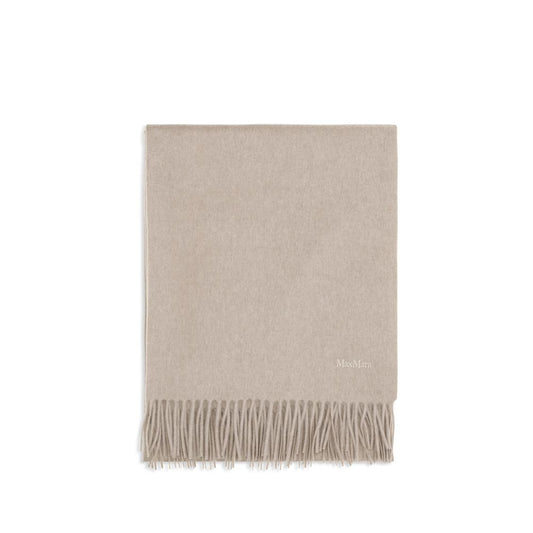Max Mara Beige Cashmere Scarf - A Touch of Timeless Elegance