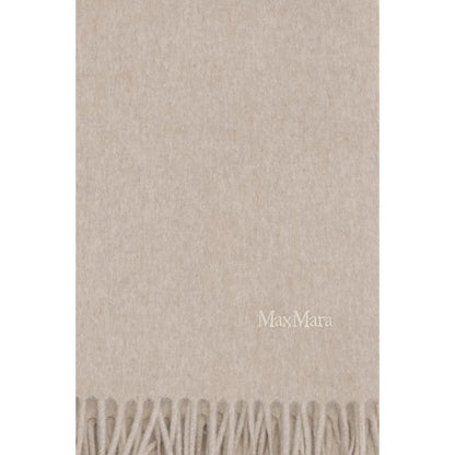 Max Mara Beige Cashmere Scarf - A Touch of Timeless Elegance