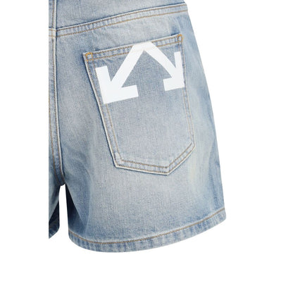 Off-White Blue Denim Shorts - The Doll Denim Shorts