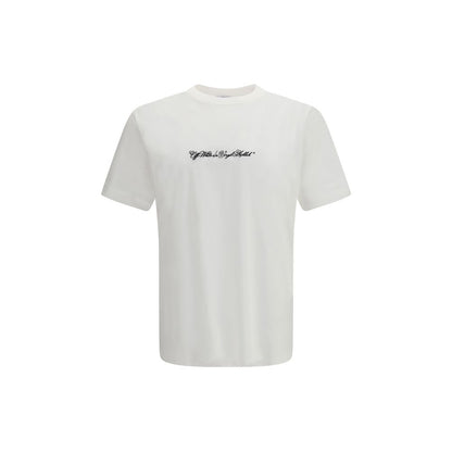 Off-White Script Arrow T-Shirt in White Cotton