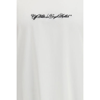 Off-White Script Arrow T-Shirt in White Cotton