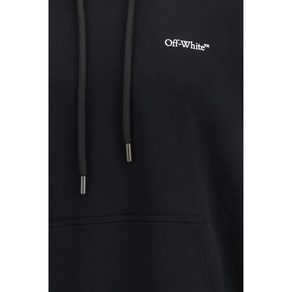 Off-White Metal Arrow Skate Hoodie in Black Cotton