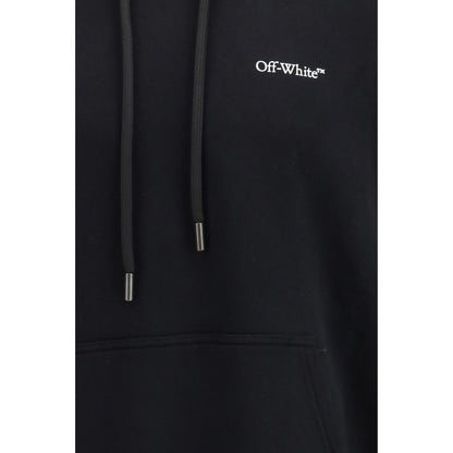 Off-White Metal Arrow Skate Hoodie in Black Cotton