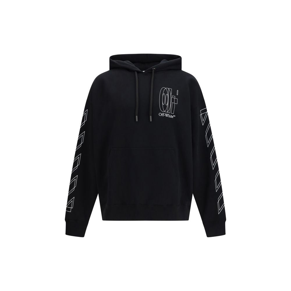 Off-White Big Double Arrow Skate Hoodie - Black Cotton Sweatshirt