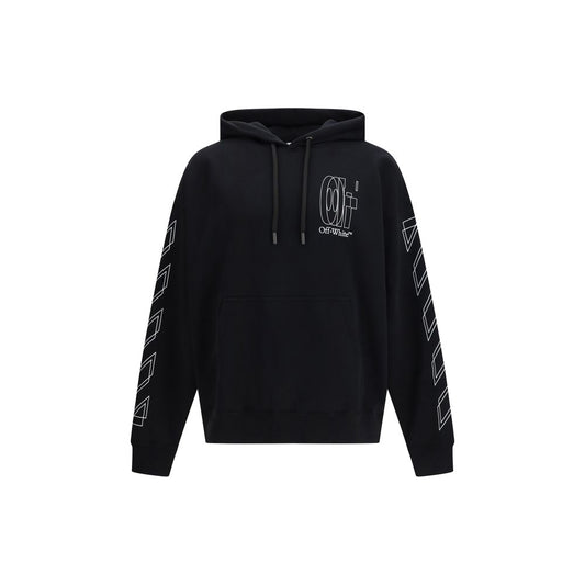 Off-White Big Double Arrow Skate Hoodie - Black Cotton Sweatshirt