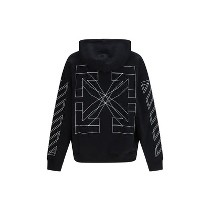 Off-White Big Double Arrow Skate Hoodie - Black Cotton Sweatshirt