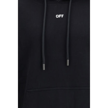 Off-White Black Cotton Sweatshirt - The Chain Araldic Arrow Skate Hoodie