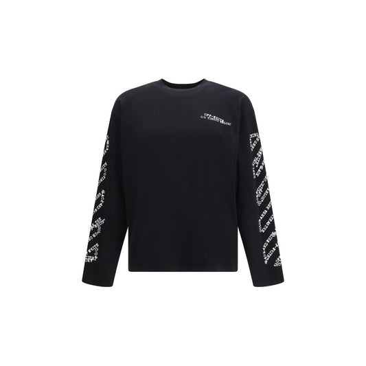 Off-White Black Cotton Sportswear Long-Sleeve T-Shirt
