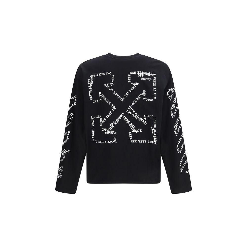 Off-White Black Cotton Sportswear Long-Sleeve T-Shirt