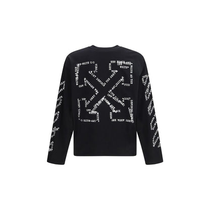 Off-White Black Cotton Sportswear Long-Sleeve T-Shirt