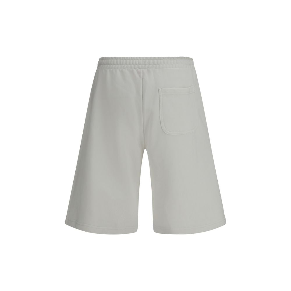 Diesel P-Crow-Div White Cotton Bermuda Shorts
