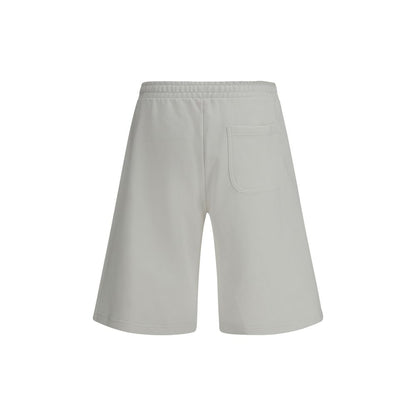 Diesel P-Crow-Div White Cotton Bermuda Shorts
