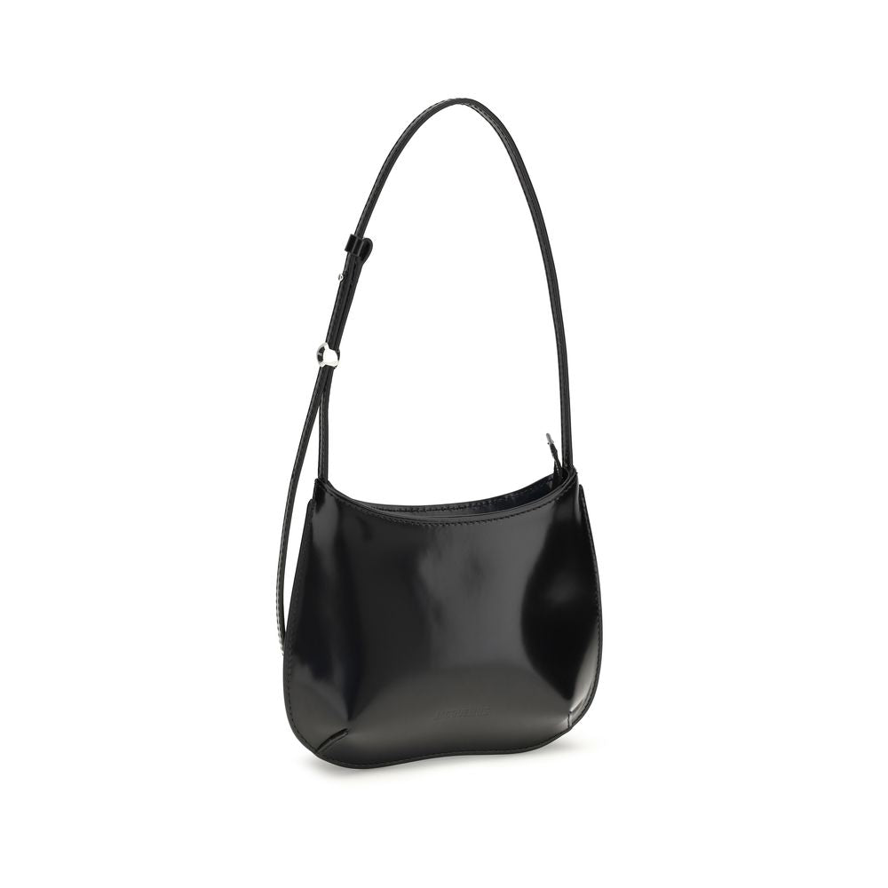Jacquemus Black Leather Le Petit Bisou Shoulder Bag