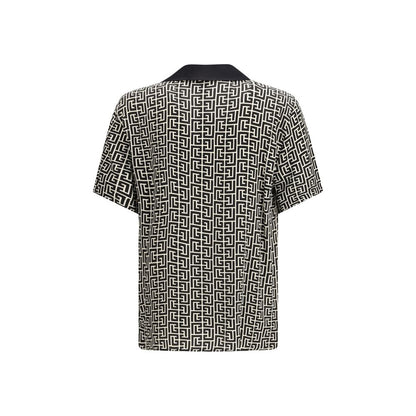 Balmain Monogram-Print Pyjama Top Sleepwear