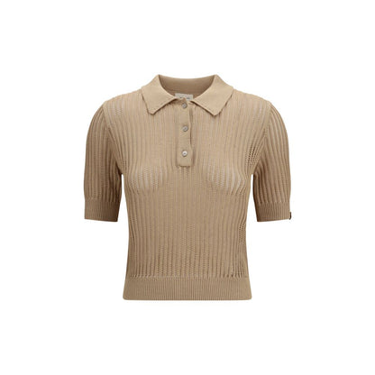 Jacob Cohen Beige Cotton Polo Shirt - Elegant Summer Staple