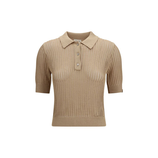 Jacob Cohen Beige Cotton Polo Shirt - Elegant Summer Staple