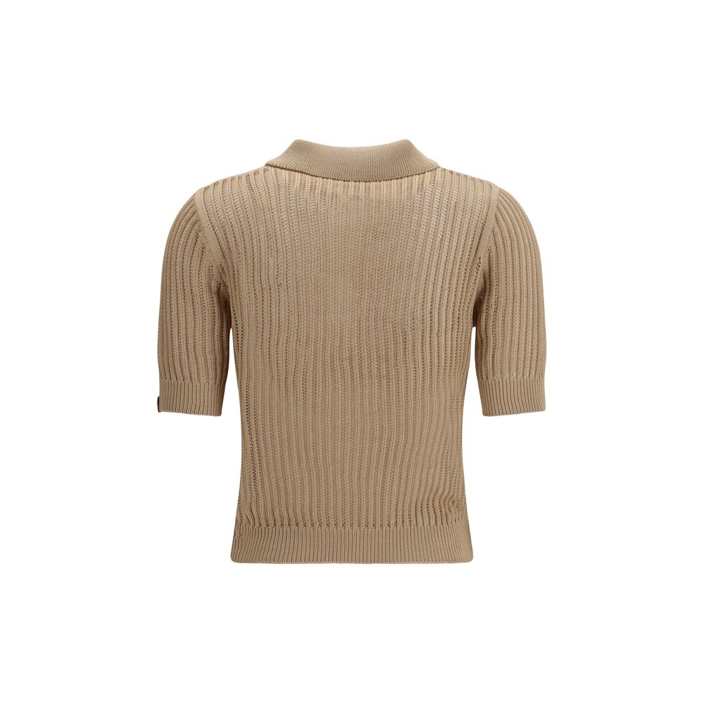 Jacob Cohen Beige Cotton Polo Shirt - Elegant Summer Staple