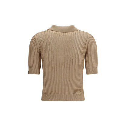 Jacob Cohen Beige Cotton Polo Shirt - Elegant Summer Staple