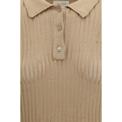 Jacob Cohen Beige Cotton Polo Shirt - Elegant Summer Staple