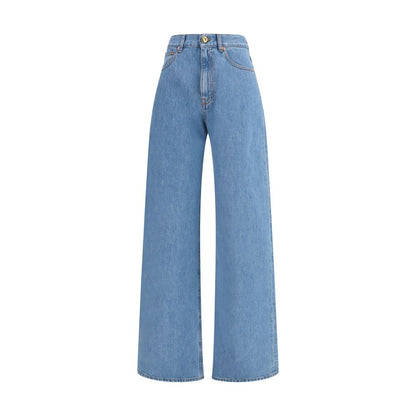 Blazé Milano Nariida Wide Leg Blue Cotton Jeans