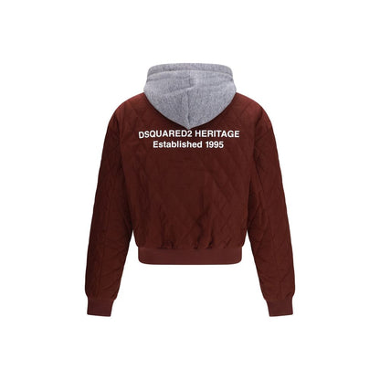 Dsquared² Bordeaux Fabric Bomber Jacket