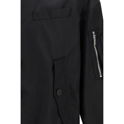 Dsquared² Black Polyamide Bomber Jacket